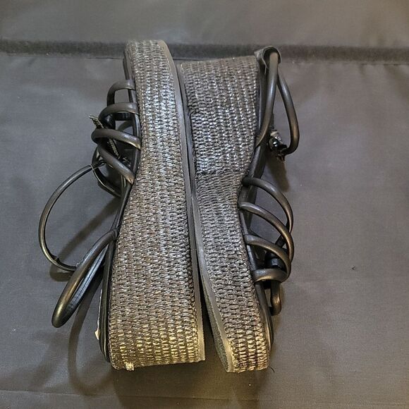 BRAND NEW DKNY CYRILLA ESPADRILLE WEDGE SANDAL - Picture 13 of 14